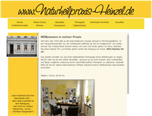Tablet Screenshot of naturheilpraxis-heinzel.de